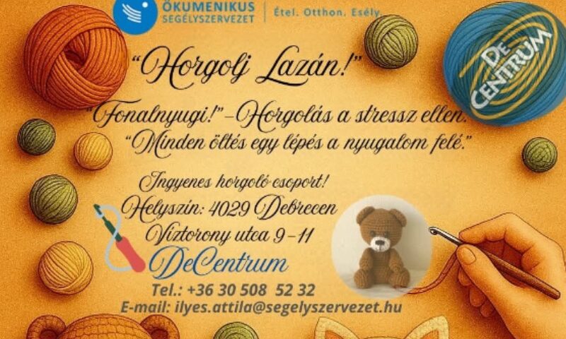 „Horgolj lazán!”-„Fonalnyugi” horgolás a stressz ellen