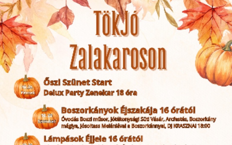 Tök jó a Zalakaroson 2025 Okt. 24-31