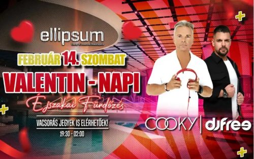 Valentin-napi Éjszakai fürdőzés