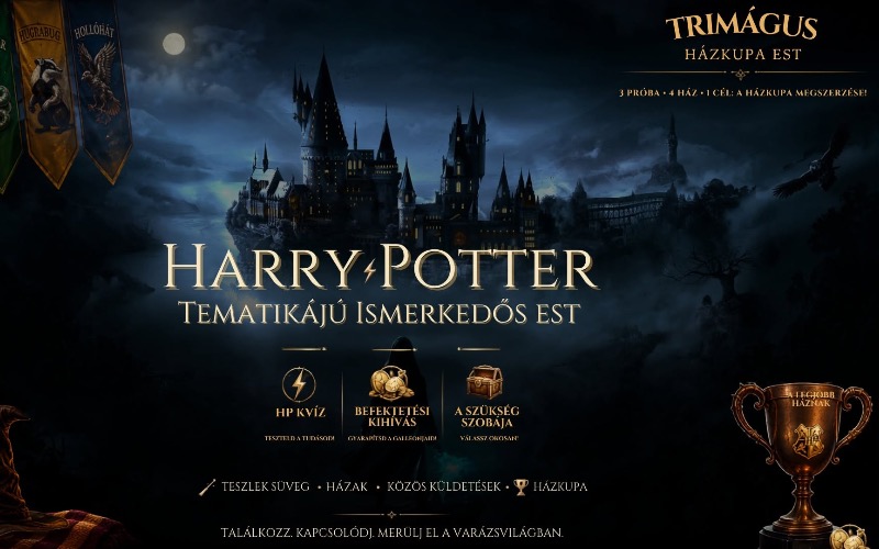 HARRY POTTER TEMATIKÁJÚ ISMERKEDŐS EST